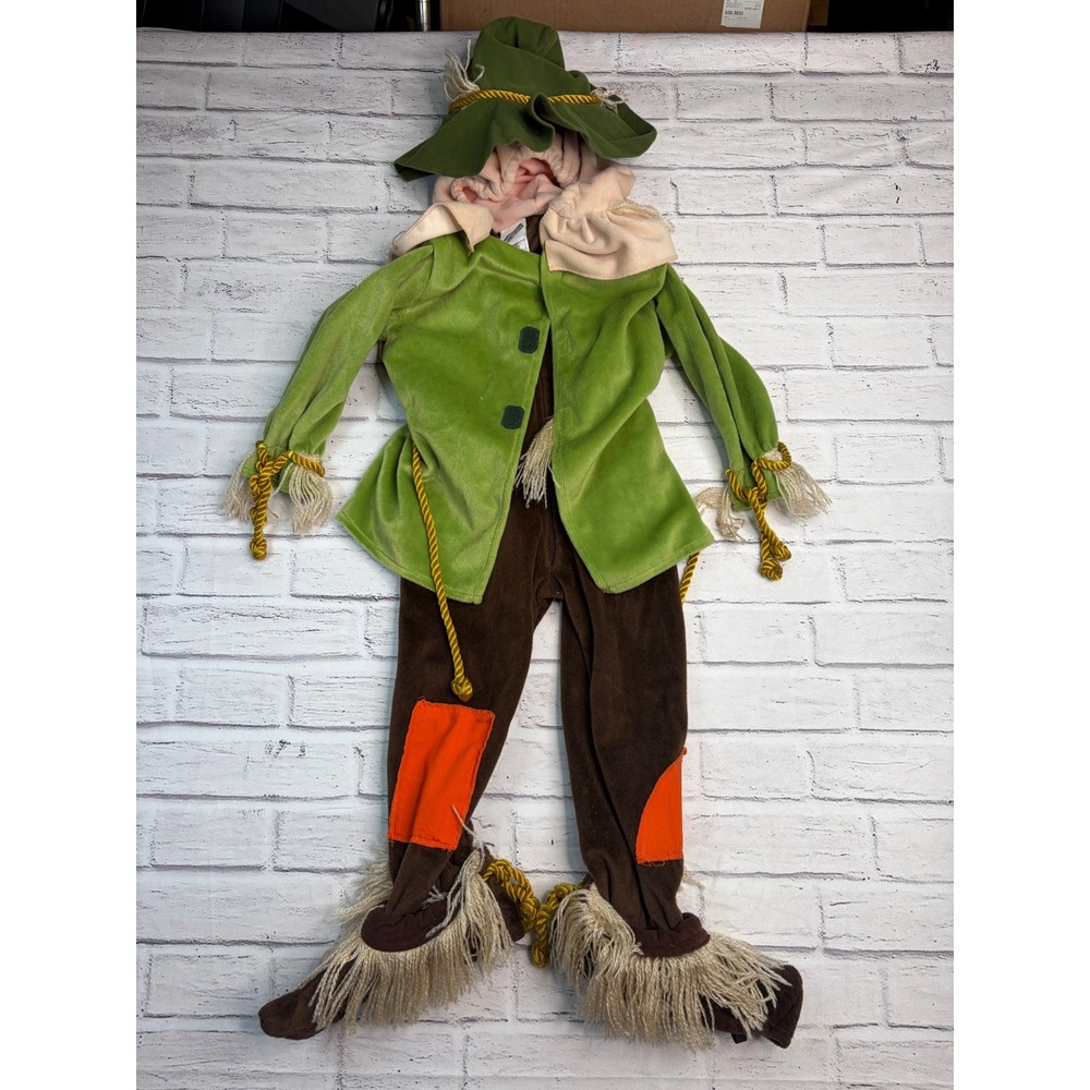 Warner Bros Studio Store Wizard of Oz Scarecrow Costume Kids XXS Green Brown